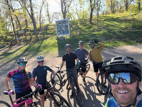 Pics from the first C.R.E.C. ride of the season! 🚵🏼‍♀️ A shred-session is a great way to end a busy work day getting real estate deals…